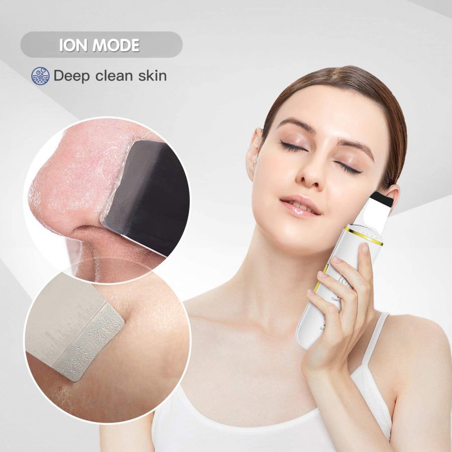 Facial Pore Skin Scrubber with 4 Modes Blackhead Remover Pore Cleaner